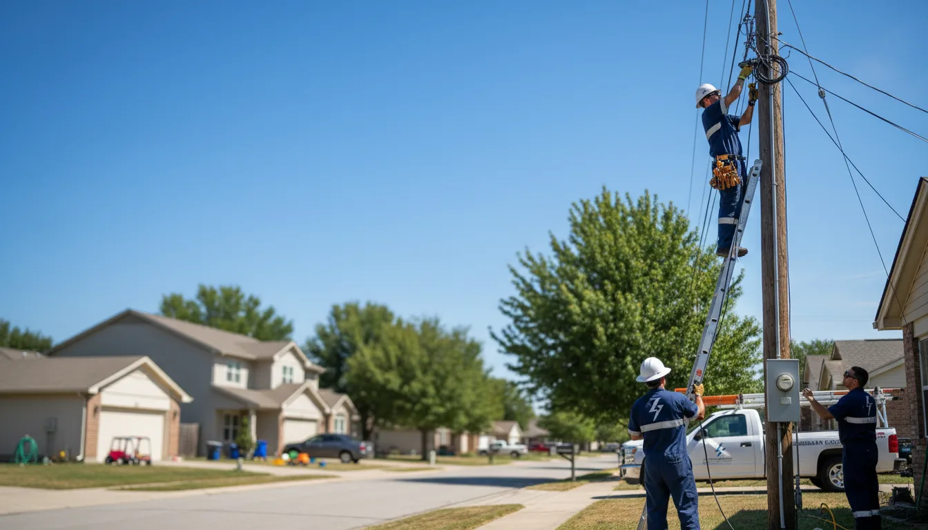 Residential electrician providing installation services in Flint, TX